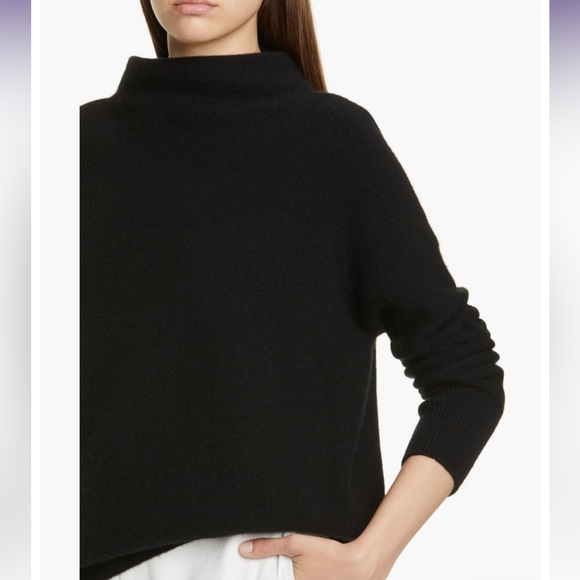 Vince Boiled Cashmere Funnel Neck Pullover Sweater - Picture 3 of 7